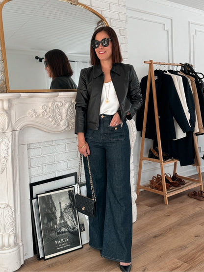 🔥50% ΕΚΠΤΩΣΗ⏰👖Φαρδιά παντελόνια σε ναυτικό στυλ, που τονίζουν τη μέση