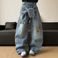 👖  Unisex φαρδιά τζιν με μπαλώματα σε σχήμα αστεριού – Άνετη oversize γραμμή, μαλακό τζιν και μοντέρνο στυλ της δεκαετίας του '90 ✨