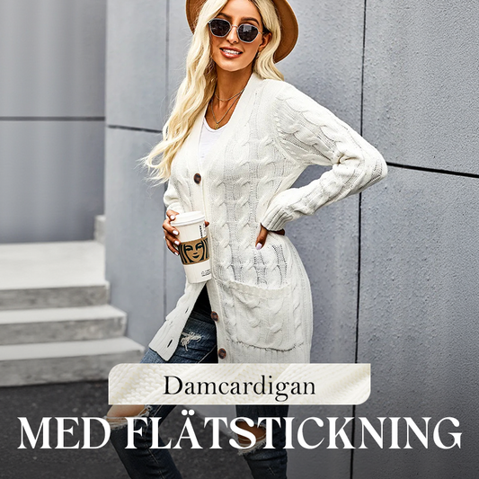 Damhösttröja i midimodell 🧥 – Kan bäras över en t-shirt eller under en kappa, perfekt för kontoret och brunchen 💼
