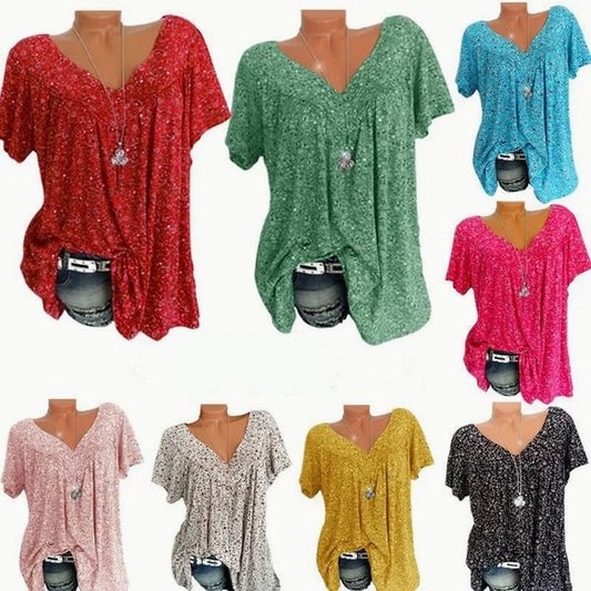 👕 50% ΕΚΠΤΩΣΗ ΤΩΡΑ! 🌸 Ανοιξιάτικη μόδα με κοντό μανίκι – Ελαφρύ ύφασμα, ζωηρά σχέδια και άνετη εφαρμογή 👚