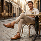 👞Κλασικά Ανδρικά Δερμάτινα Παπούτσια Slip-On – Premium Μοσχαρίσιο Δέρμα, Άνεση Όλη την Ημέρα & Αβίαστο Στυλ