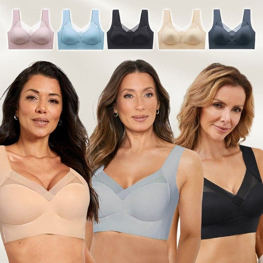 Ασύρματο Σουτιέν Push-Up Χωρίς Σύρμα | 1+1 Δωρεάν | Plus Size L–5XL