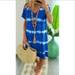 👗✨ Φόρεμα Γυναικείο Tie-Dye με Λαιμόκοψη V