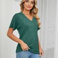 🌷Γυναικεία μπλούζες με V-neck, μονόχρωμες και φαρδιές