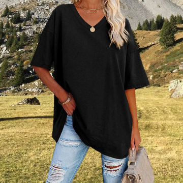 🌷Γυναικείο μπλουζάκι με V-neck🚀Αγοράστε 2 και κερδίστε δωρεάν αποστολή🚀