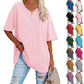 🌷Γυναικείο μπλουζάκι με V-neck🚀Αγοράστε 2 και κερδίστε δωρεάν αποστολή🚀