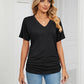 🌷Γυναικεία μπλούζες με V-neck, μονόχρωμες και φαρδιές