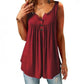 💥49% rabatt👚 Comfy Loose Button Ärmlös linne för kvinnor💕