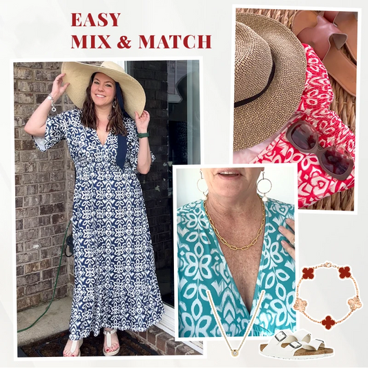 ✨Μποέμικο casual printed V-λαιμό μακρύ φόρεμα με ζώνη στη μέση