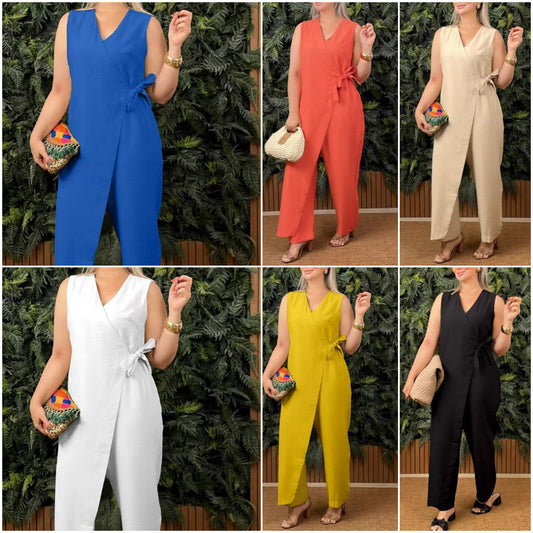 💖Γυναικεία casual ολόσωμη φόρμα με λαιμόκοψη σέσουλα