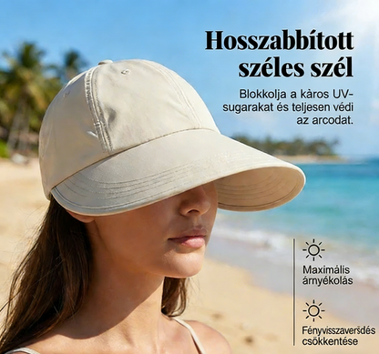 🧢Γυναικείο καπέλο ηλίου με φαρδύ γείσο σε στυλ μπέιζμπολ🌞