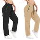👖 BEGRÄNSAD TID: 50 % RABATT! 💥 Vintage-cargobyxor för dam med fickor – lös passform, andningsbara, justerbar midja ✨