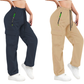 👖 BEGRÄNSAD TID: 50 % RABATT! 💥 Vintage-cargobyxor för dam med fickor – lös passform, andningsbara, justerbar midja ✨