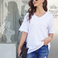 🌷Γυναικείο μπλουζάκι με V-neck🚀Αγοράστε 2 και κερδίστε δωρεάν αποστολή🚀