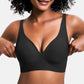 🔥50 % rabatt! 💕 Jelly Trådlös BH – 9 färger | S–3XL | Sömlös, Push-Up, Djup V-ringning | Vardagskomfort