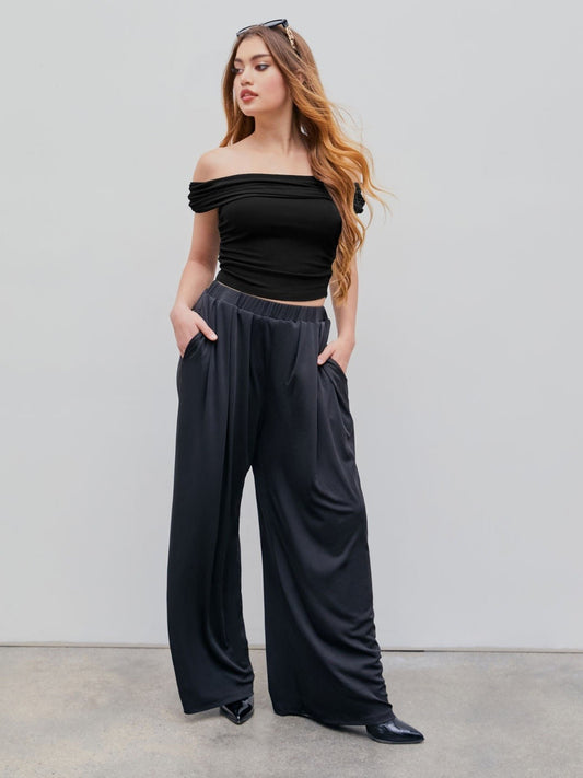💕Καλοκαιρινή προσφορά-50% έκπτωση!!✨Παντελόνι καθημερινής χρήσης με μεγάλη ελαστικότητα και φαρδιά γραμμή