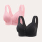 💥👙SISTA DAGEN REA - KÖP 1 FÅ 1 GRATIS!!💘CloudComfort Frontknäppt Bomullsbh – Andningsbar • Bygelös • Stöd Hela Dagen • Icke Vadderad & Hudvänlig🌿