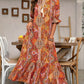 👗Φόρεμα V-Neck Bohemian με Πλαϊνό Σκίσιμο