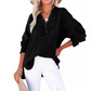 👔 Γυναικείο πουκάμισο oversize – Ελαφρύ γάζι, V λαιμόκοψη & μακριά μανίκια 🍃