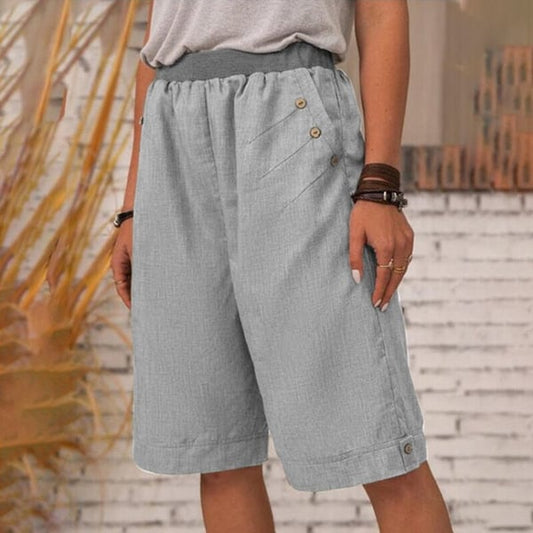 🌸Καλοκαιρινά casual γυναικεία σορτς με τσέπες