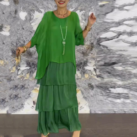 🔥[S-4XL]👗Χαλαρό φόρεμα με καλλιτεχνική διάθεση✨