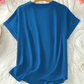 🌸Εαρινές εκπτώσεις: 50% έκπτωση👕Κομψό μπλουζάκι από μονόχρωμο ύφασμα με κοντά μανίκια