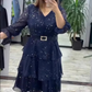 🔥😍[S–4XL]🥳Φόρεμα με V λαιμόκοψη μέχρι το γόνατο👗