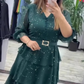 🔥😍[S–4XL]🥳Φόρεμα με V λαιμόκοψη μέχρι το γόνατο👗
