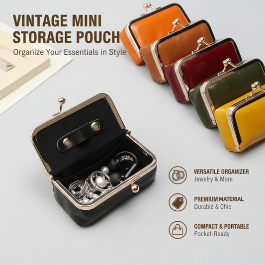 👑👜 Μίνι κουτί κοσμημάτων εμπνευσμένο από το vintage στυλ, για την αποθήκευση πολυτελών αξεσουάρ 💎