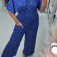 💖Πουά τυπωμένο Bodysuit με ελαστική μέση🌟