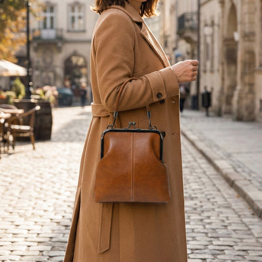 🤩👜Νέες τσάντες τώρα διαθέσιμες!🎉Γυναικεία τσάντα με κλείσιμο με κούμπωμα (με χερούλι στην κορυφή)