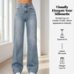 ✨👖Γυναικεία τζιν με ψηλή μέση και ίσια γραμμή💟