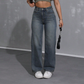 ✨👖Γυναικεία τζιν με ψηλή μέση και ίσια γραμμή💟