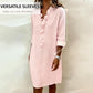 😍Γυναικείο καθημερινό φόρεμα με βολάν και V-neck👗💗