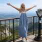 💃 Προσφορά περιορισμένης διάρκειας ❤️🥰 Γυναικείο φαρδύ φόρεμα-σαλοπέτα με τσέπες
