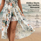 🌸🌹👗Γυναικείο φόρεμα-σορτς με λουλουδάτο μοτίβο, λαιμόκοψη halter και ασύμμετρη γραμμή