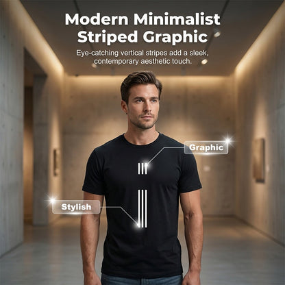 Ανδρικό T-shirt με στρογγυλό λαιμό και γραφικό σχέδιο