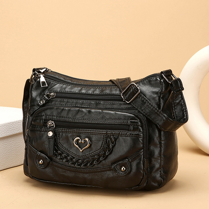 💐 49% rabatt! 🔥🎁 Kvinnors mjuka PU-axelväska – flera fickor för perfekt organisation 👜🔑 [Begränsat erbjudande]