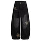 👖  Unisex φαρδιά τζιν με μπαλώματα σε σχήμα αστεριού – Άνετη oversize γραμμή, μαλακό τζιν και μοντέρνο στυλ της δεκαετίας του '90 ✨