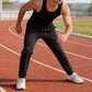 Ανδρικό ελαφρύ αθλητικό παντελόνι με τσέπες με φερμουάρ