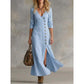 Φόρεμα-πουκάμισο με μακριά μανίκια σε στυλ vintage