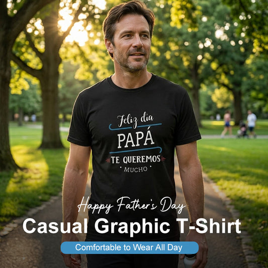 Ανδρικό καθημερινό T-shirt με σχέδιο για την Ημέρα του Πατέρα