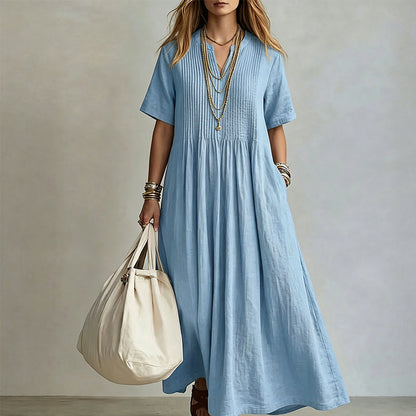 👗 Φόρεμα Γυναικείο Χαλαρό Καθημερινό V-Neck✨