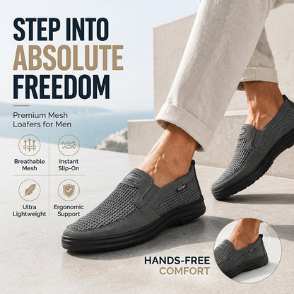 Αναπνεύσιμα ανδρικά slip-on παπούτσια από mesh υλικό