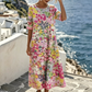 👗Φόρεμα με λουλουδάτη εκτύπωση και φαρδιά εφαρμογή για γυναίκες