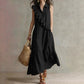 🔥Καλοκαιρινές Προσφορές - Γυναικείο Καλοκαιρινό Αμάνικο Φόρεμα με Μπροστινό Φραμπαλά