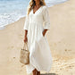 Γυναικείο Φόρεμα Maxi με V-Neck και Μανίκια 3/4