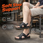 Ανδρικά Δερμάτινα Σανδάλια Διπλής Χρήσης Slip On Παραλιακές Παντόφλες Εξωτερικού Χώρου