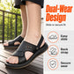 Ανδρικά Δερμάτινα Σανδάλια Διπλής Χρήσης Slip On Παραλιακές Παντόφλες Εξωτερικού Χώρου