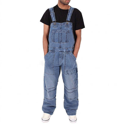 👖 Klassisk denimoverall för män med justerbara remmar – Klassisk arbetsstil med maximal komfort 🔥